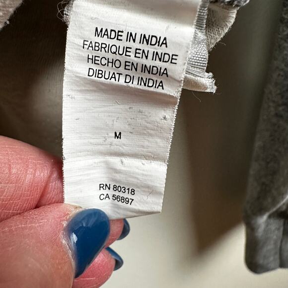 Lucky Brand Black Label Men's Henley Shirt Gray Mid Weight Long Sleeve Size Med - Picture 10 of 13